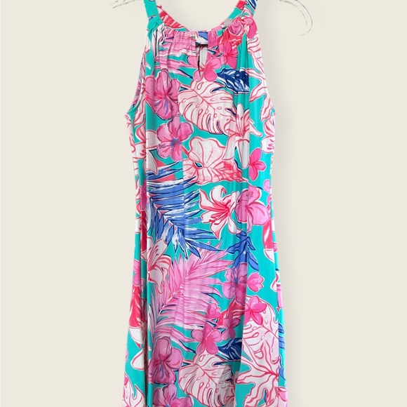 Aryeh Dresses & Skirts - Anthropologie Aryeh Pink/Blue Floral Sleeveless Shift Dress Size S